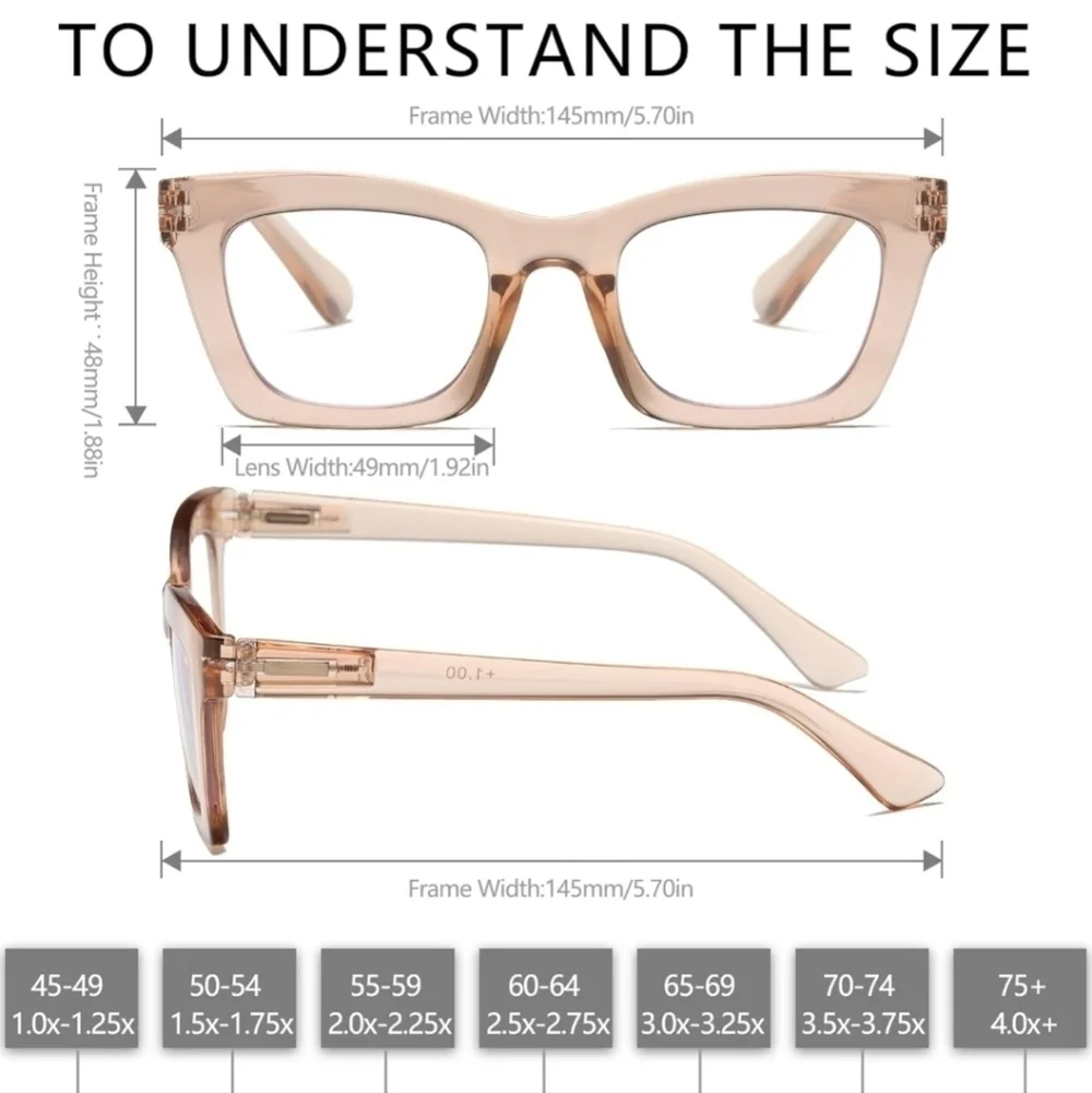 Oprah- Readers for Women - Stylis Style Reading Glasses with Blue Light